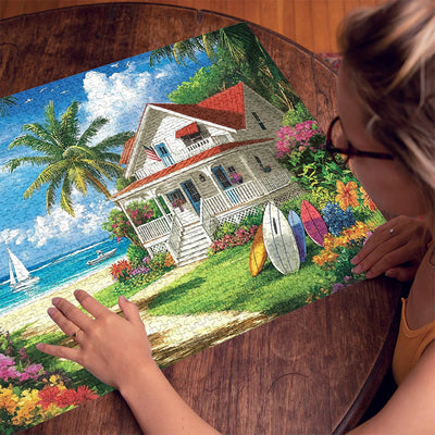 Beach Bungalow 1000 Piece Jigsaw Puzzle for Adults