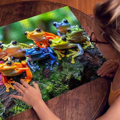 Colorful Toad 1000 Piece Jigsaw Puzzle for Adults