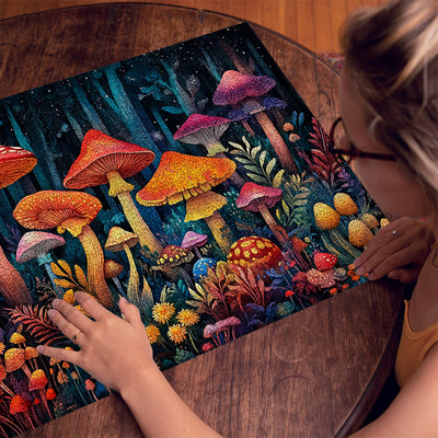 Forest mushrooms 1000 Piece Jigsaw Puzzle for Adults