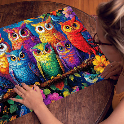 The owl family 1000 Piece Jigsaw Puzzle for Adults