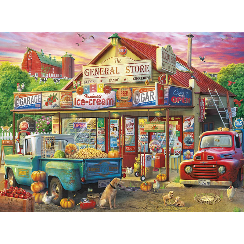 Farm Convenience Store Wooden Animal Puzzle Adult Children Christmas Birthday Gift