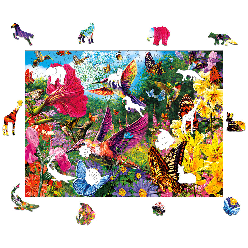 Hummingbird World Wooden Animal Puzzle Adult Children Christmas Birthday Gift