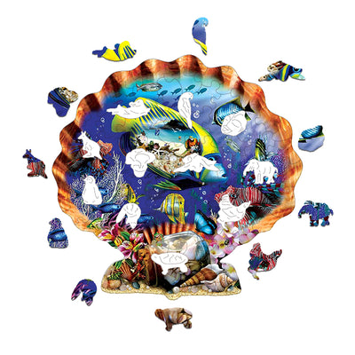 Colorful Seashell Wooden Animal Puzzle Adult Children Christmas Birthday Gift