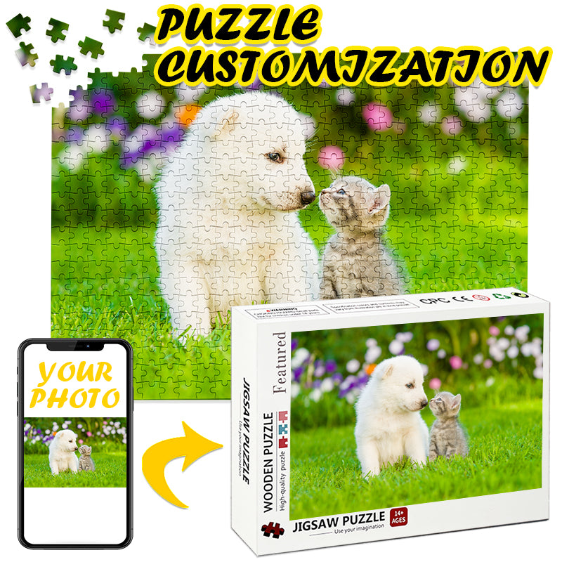 UPLOAD PHOTO CUSTOM JIGSAW PUZZLE 300/500/1000/1500/2000PCS