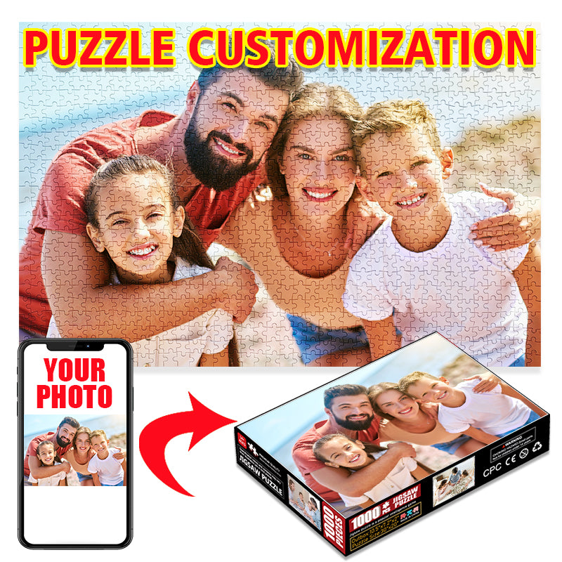 UPLOAD PHOTO CUSTOM JIGSAW PUZZLE 300/500/1000/1500/2000PCS